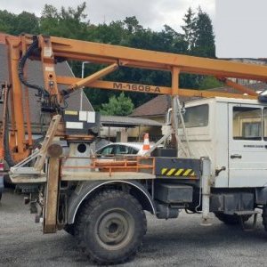 foto 16m platform lift 4x4 Unimog 6.2t Mercedes MB U100 +Inreka