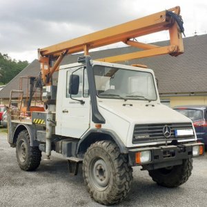 foto 16m platform lift 4x4 Unimog 6.2t Mercedes MB U100 +Inreka